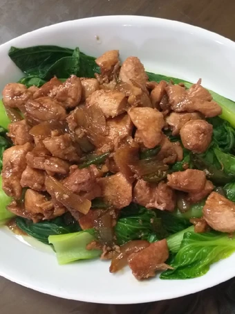 Easy Way Prepare 64. Pakcoy Ayam Teriyaki the Can Spoil the Tongue Tasty