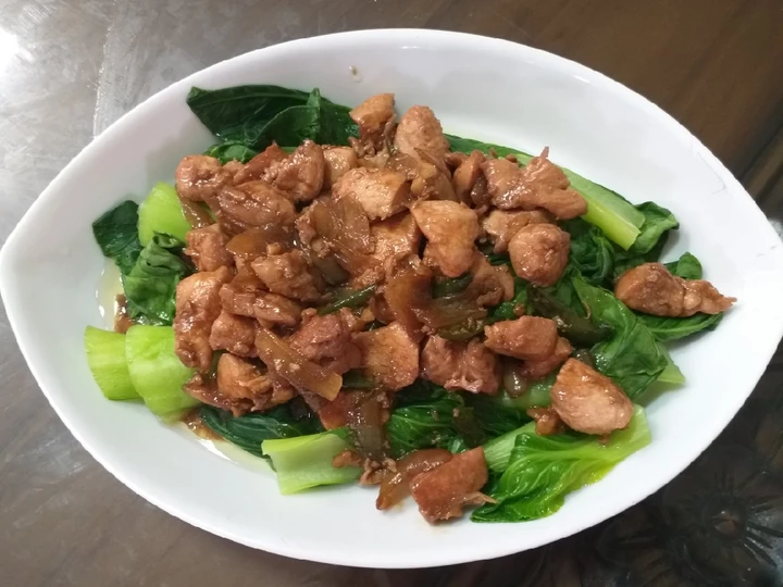 Easy Ways Make Recipes 64. Pakcoy Ayam Teriyaki the Delicious Make You Drink.