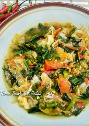 Foto resep Tumis Sawi Kol Pedas