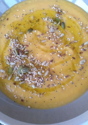 Una foto de Crema de calabaza