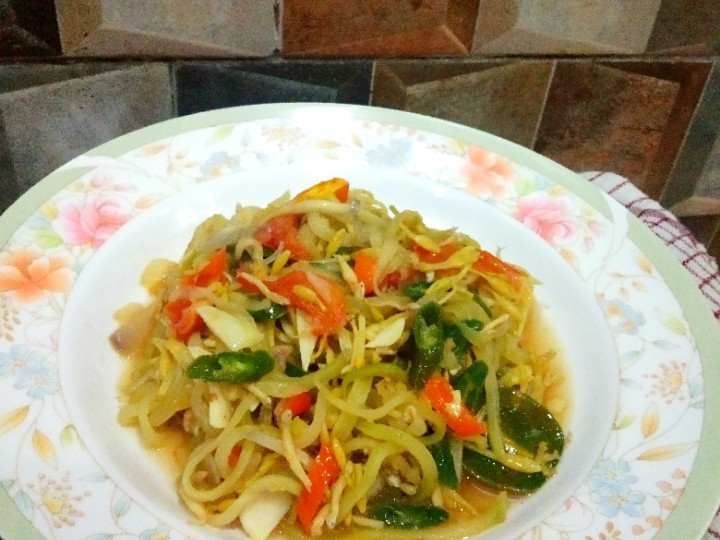 Resep Oseng bunga &amp;amp; pepaya muda Anti Gagal