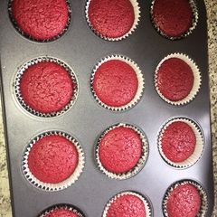 Red velvet cupcakes A picture of Red velvet cupcakes.