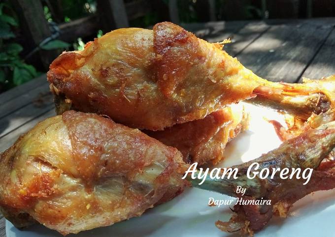 Ayam Goreng Sederhana Enak foto resep utama