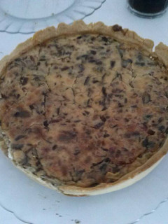 Una foto de Quiché de bacon y cebolla