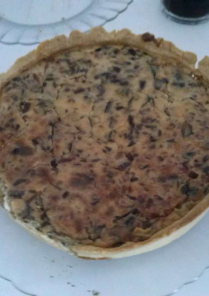 Una foto de Quiché de bacon y cebolla