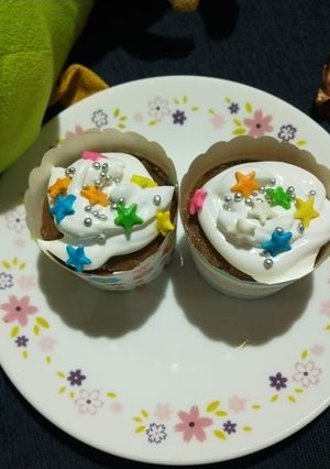 A picture of Eggless Coffee Cupcake.