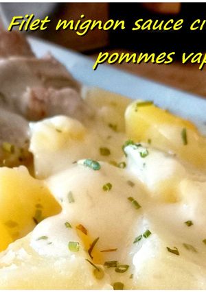 Une photo de Filet mignon et pommes vapeur, sauce au citron au cook expert