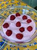 Coupes aux framboises, skyr et cranberries