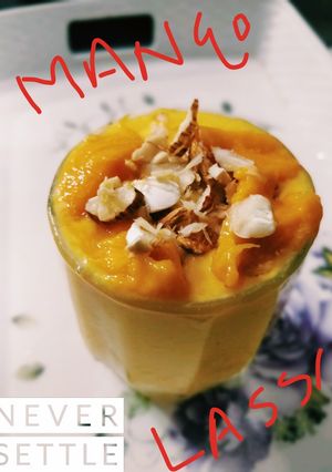 A picture of Mango lassi.