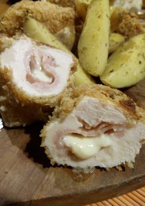 Una foto de Rollitos de pollo rellenos
