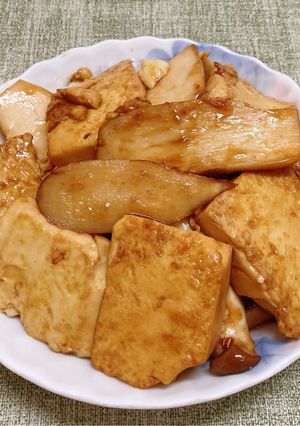 杏鮑菇雞蛋豆腐 的食譜成品照片