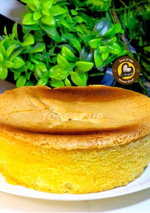 A picture of European Sponge Cake Without Oil And Butter With Only Four Ingredients.