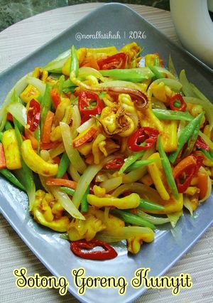 Gambar Sotong Goreng Kunyit