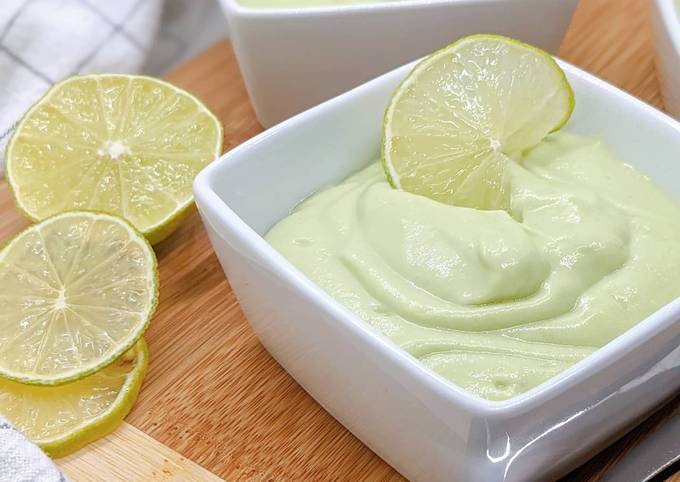 Crème dessert avocat citron vert 🥑🍋