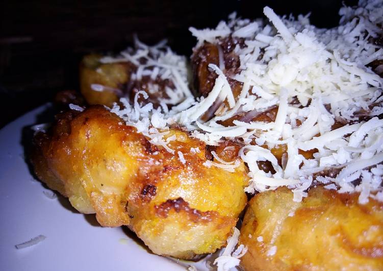 Pisang goreng keju