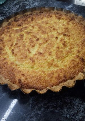 Una foto de Tarta de coco con dulce de leche