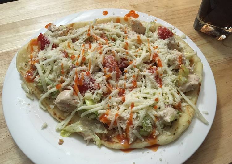 Step-by-Step Guide to Cook Delicious Grilled Chicken Bacon Ranch salad pizza