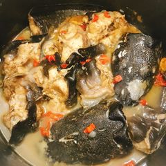 A picture of Catfish soup.