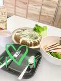 Easy Keto cake topping with Baked watercress & cheese served with salmon in all veggies 💚