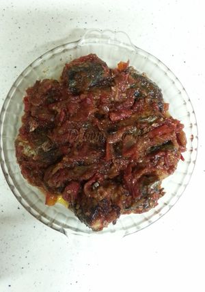 Foto resep Ikan tongkol asap sambel terasi
