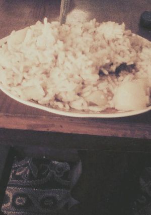 A picture of White rice.