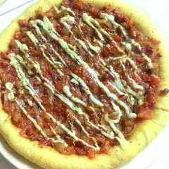 รูปของ Topping🍲 Kornet Bombay untuk pizza