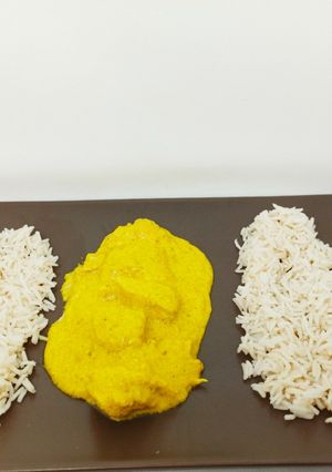 Foto di Pollo al curry con riso basmati