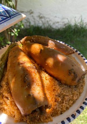 Une photo de Couscous au calamars farcis