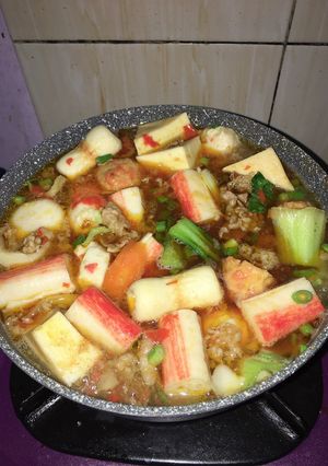 Foto resep Steamboat kuah merah