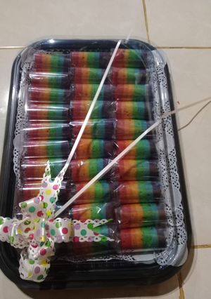 Foto resep Bolu Gulung Mini Rainbow