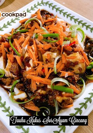 Gambar 👩🍳Tauhu Kukus Sos Ayam Cincang