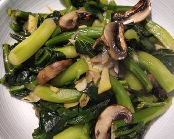 Fresh, Cooking Recipe Kale Mushroom Restaurant Style