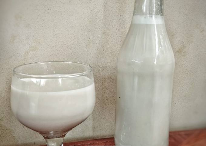 Cara praktis membuat Almond Milk No Sugar (DIET) dijamin spesial