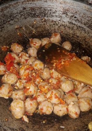 Foto resep Pentol pedas malang