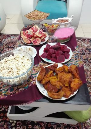عکسی از دستور میز یلدای مادرم... الاهی فداش بشم