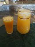 Agua fresca de mango y nectarines