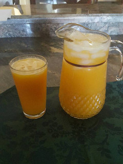 Una foto de Agua fresca de mango y nectarines