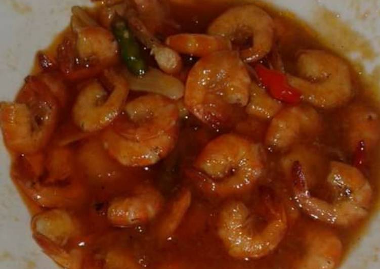 Resep Udang pedas asam manis Anti Gagal