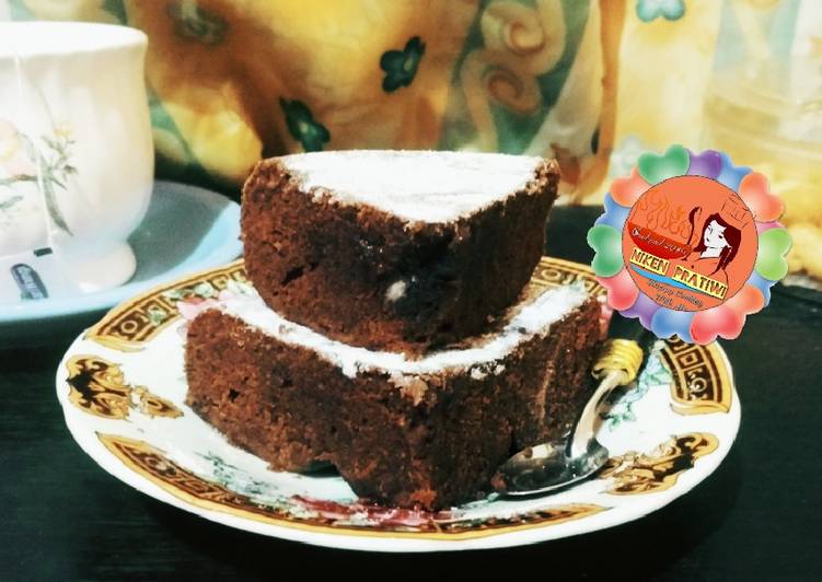 Brownis kukus simple irit bahan dan waktu dengan satu telur 🍰