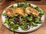 Cacennau Cymreig Caws, Cenhinen a Bara Lawr – savoury Welsh cakes