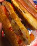 Hot dog con pan casero