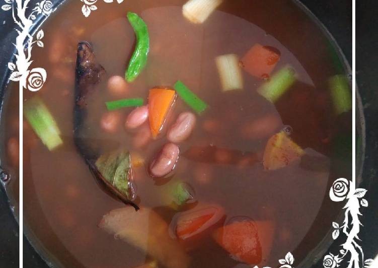 Cara Gampang Membuat Sup Kacang Merah aka Angeun Kacang Anti Gagal