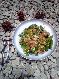 Foto resep Tumis genjer tempe pedas