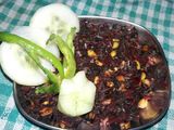 लाल भाजी विथ रोस्टेड पीनट (Lal bhaji with Rosted peanut recipe in hindi)