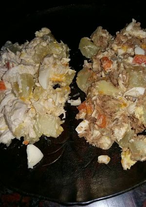 Una foto de Salpicón (tambien llamado ensalada de ave y atún)