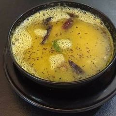 Khatta mitha Dali (sweet and sour dal) A picture of Khatta mitha Dali (sweet and sour dal).