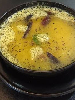 A picture of Khatta mitha Dali (sweet and sour dal).