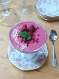 🍧Mousse crémeuse au tofu soyeux et framboises (veggie)