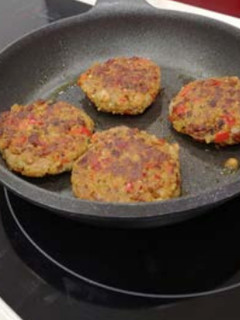 Una foto de Hamburguesa de soja texturizada