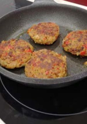 Una foto de Hamburguesa de soja texturizada